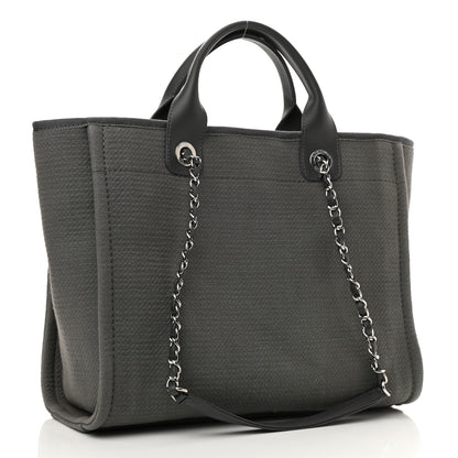 Chanel Mixed Fibers Small Deauville Tote Grey 4 of 12