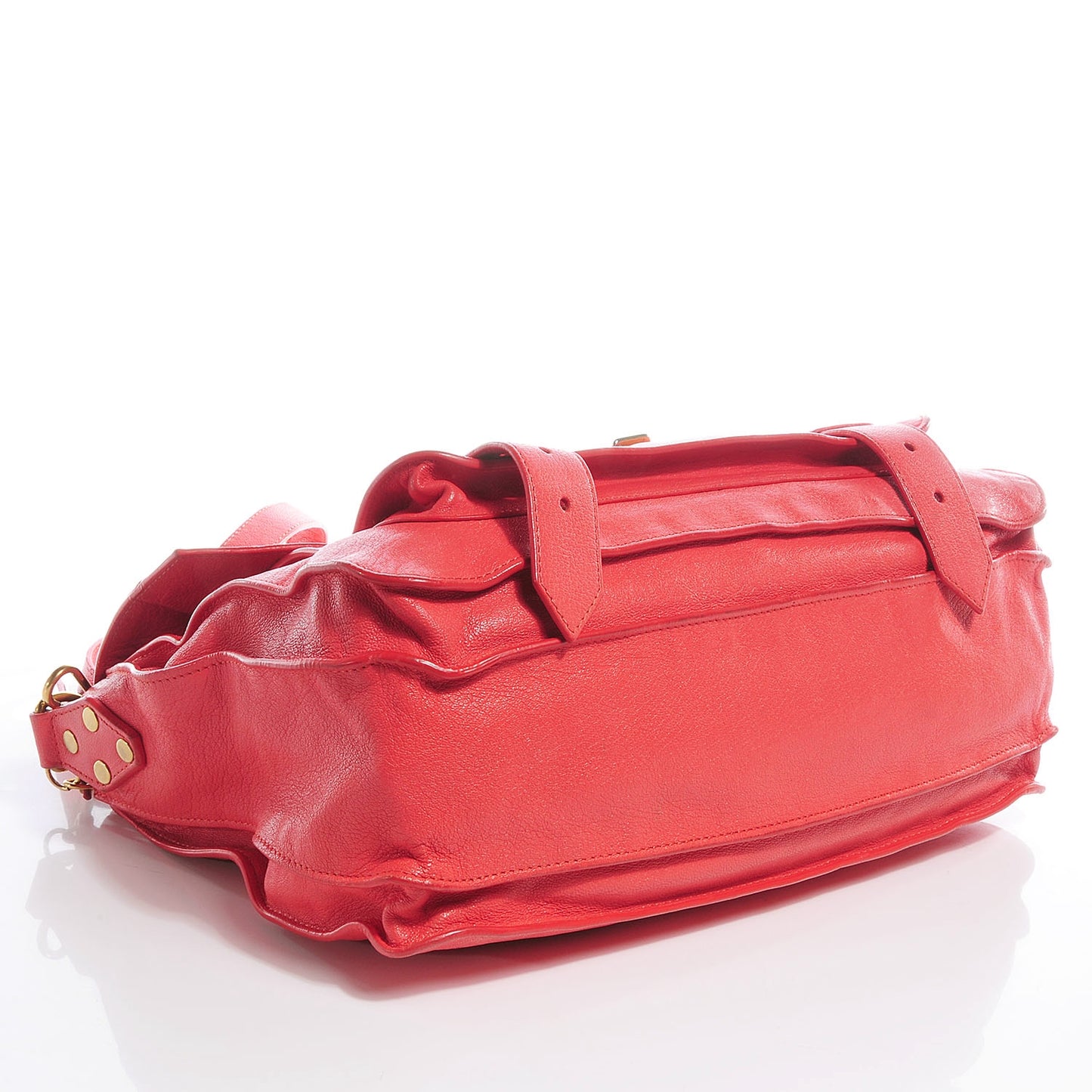 Lambskin PS1 Medium Satchel Deep Coral
