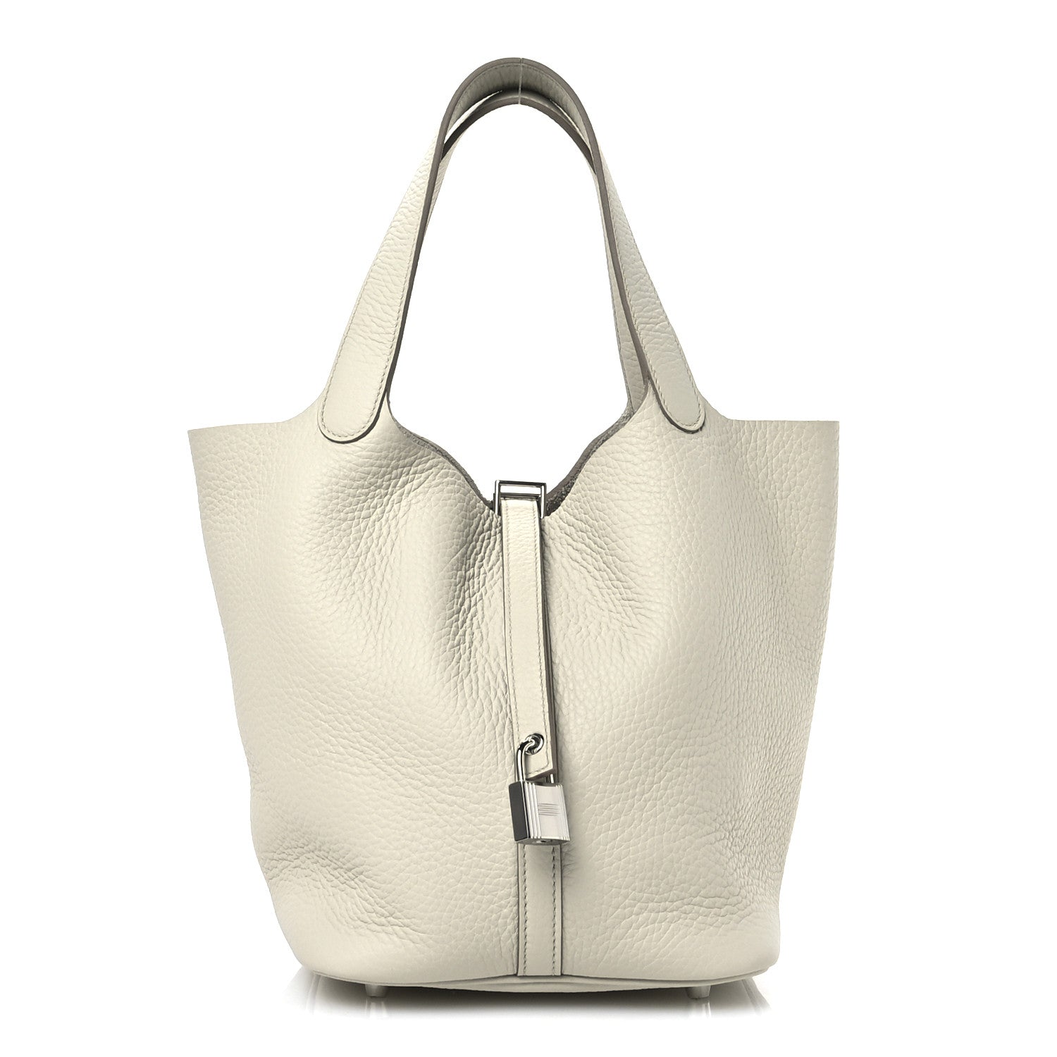 Hermes Taurillon Clemence Picotin Lock 22 MM Craie 1 of 11