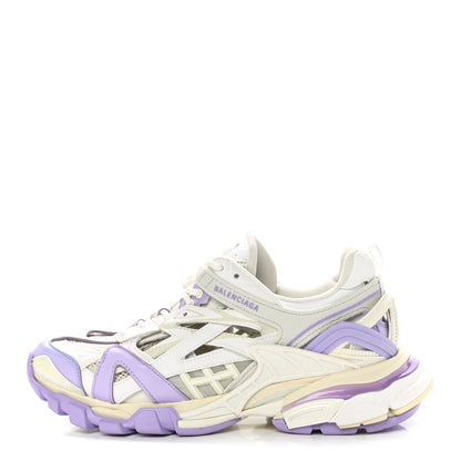 Balenciaga Rubber Mesh Tri-Color Womens Track.2 Open Sneakers 36 Lilac Beige Light Grey 1 of 9