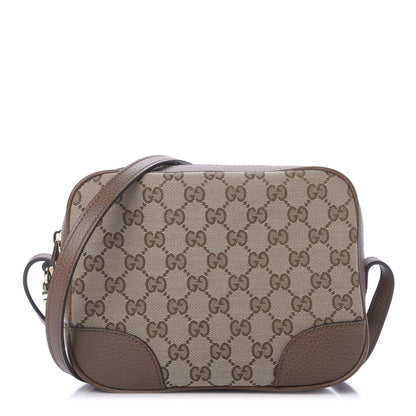 Gucci Monogram Mini Bree Messenger Bag Beige Tabacco 1 of 9