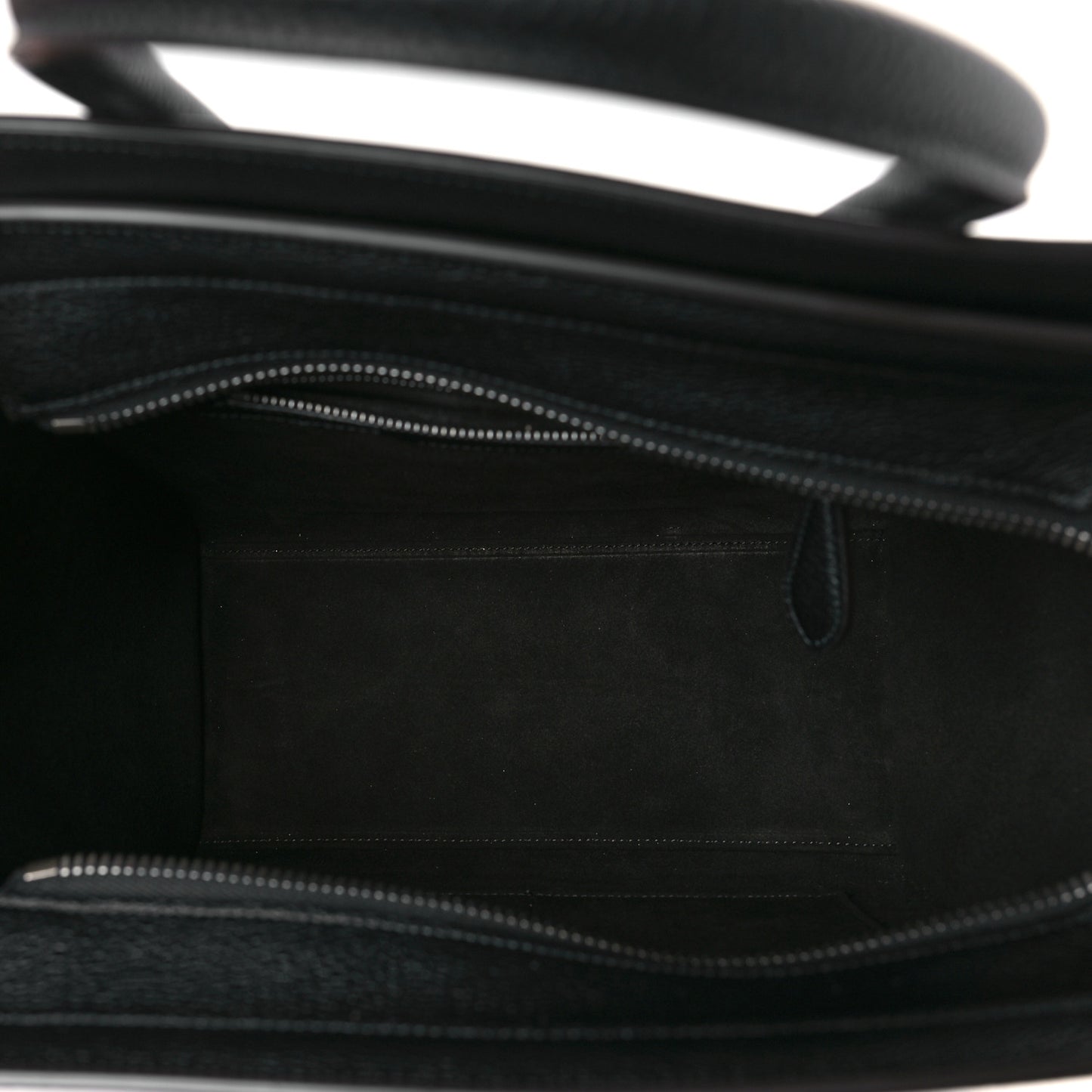 Drummed Calfskin Micro Luggage Black