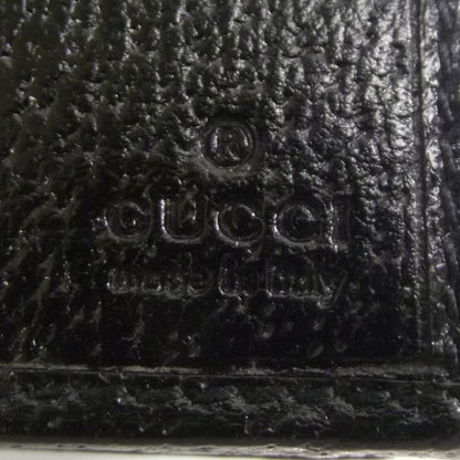 Gucci Monogram Engraved Metal Plate Continental Wallet Black 7 of 9