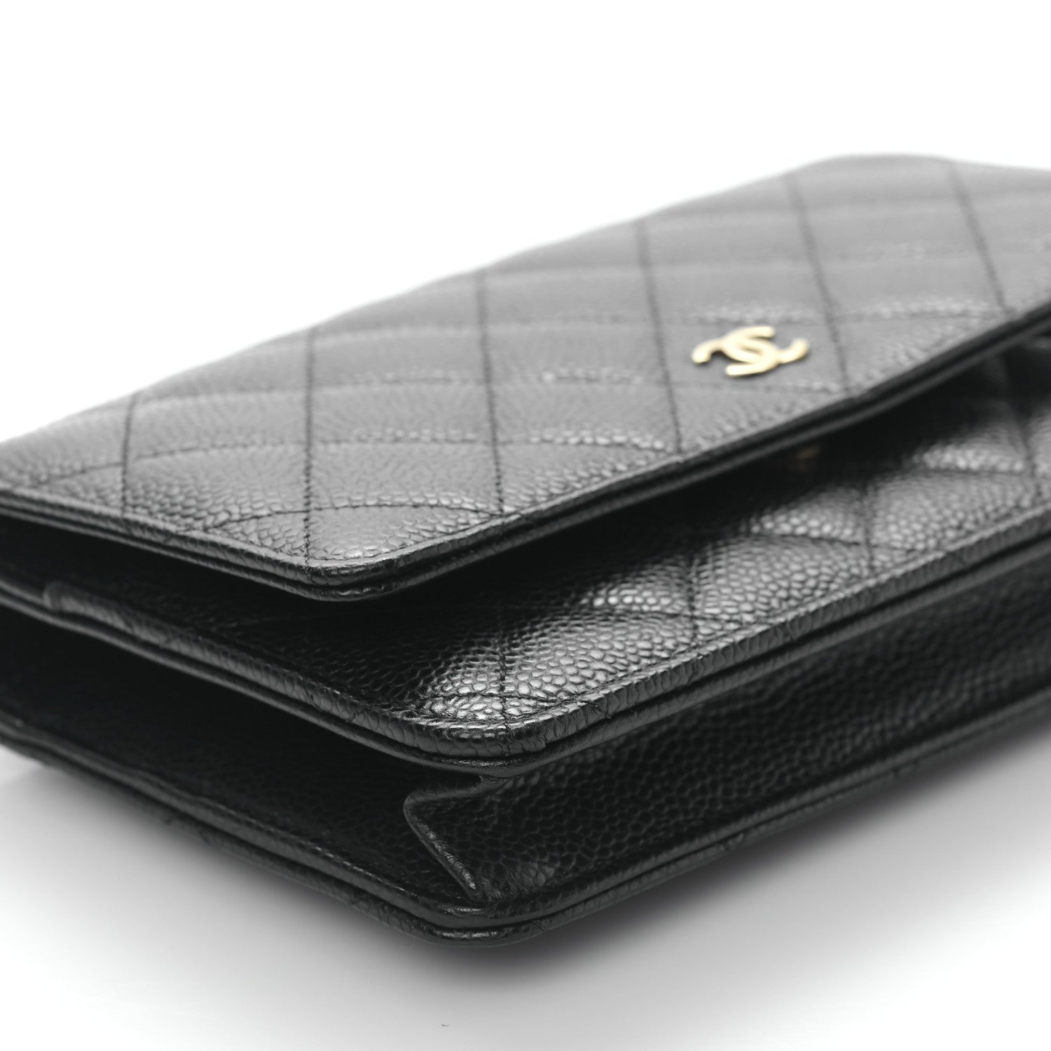 Chanel Caviar Quilted Wallet on Chain WOC Black 9 of 10
