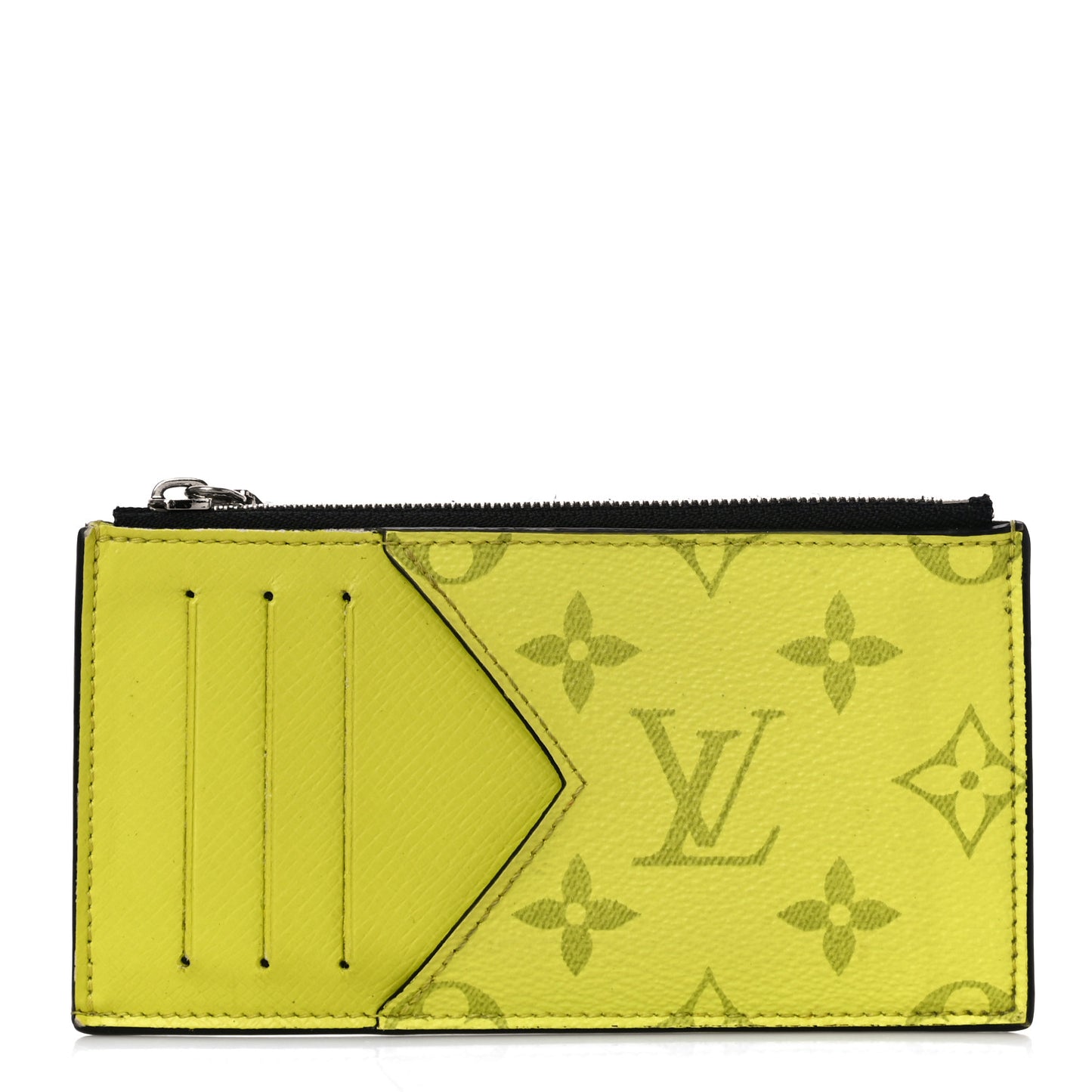 Monogram Taiga Coin Card Holder Yellow