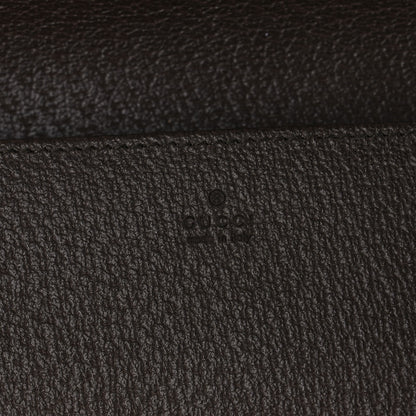Gucci Monogram Jumbo GG Textured Dollar Calfskin Embroidered Horsebit 1955 Wallet On Chain Camel Ebony New Acero Multicolor 5 of 8