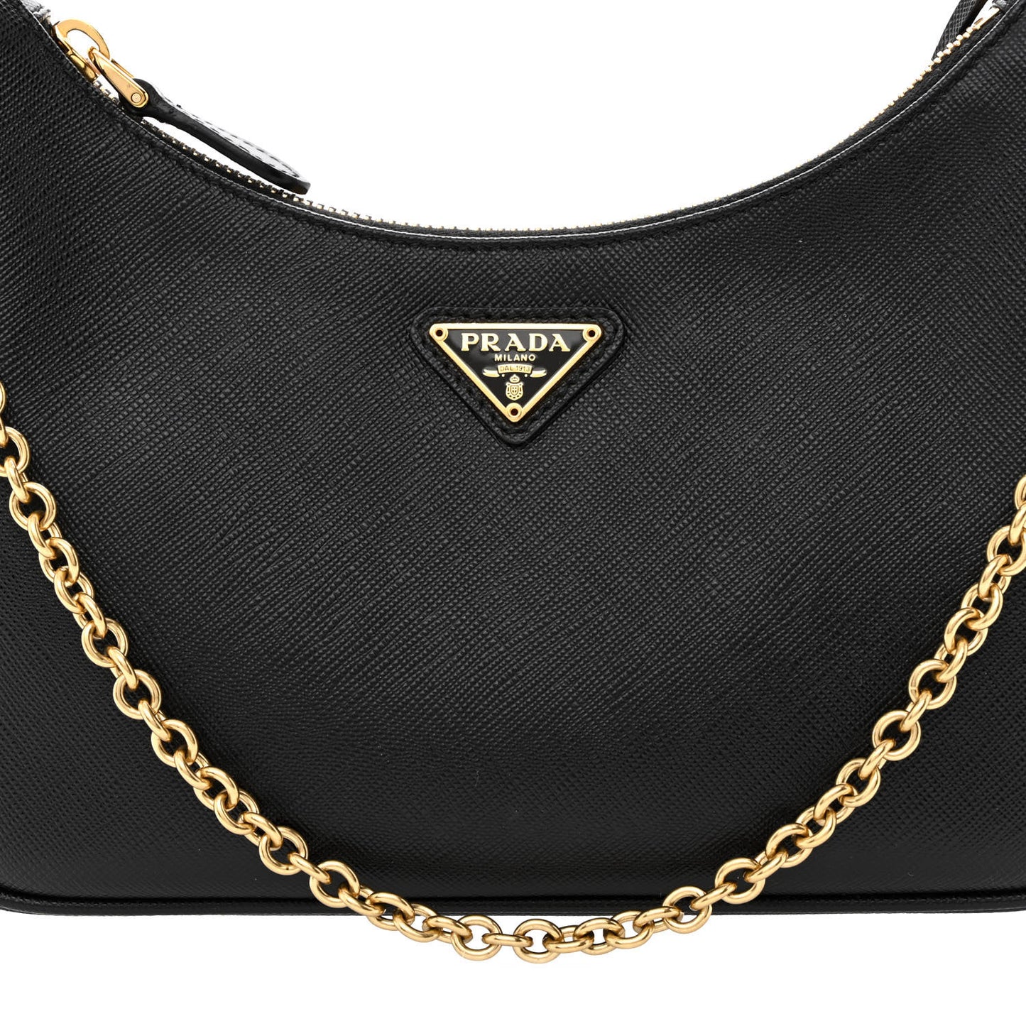 Saffiano Lux Re-Edition 2005 Shoulder Bag Black