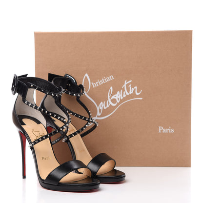 Christian Louboutin Kid Choca Lux 120 Sandals 38.5 Black 9 of 9