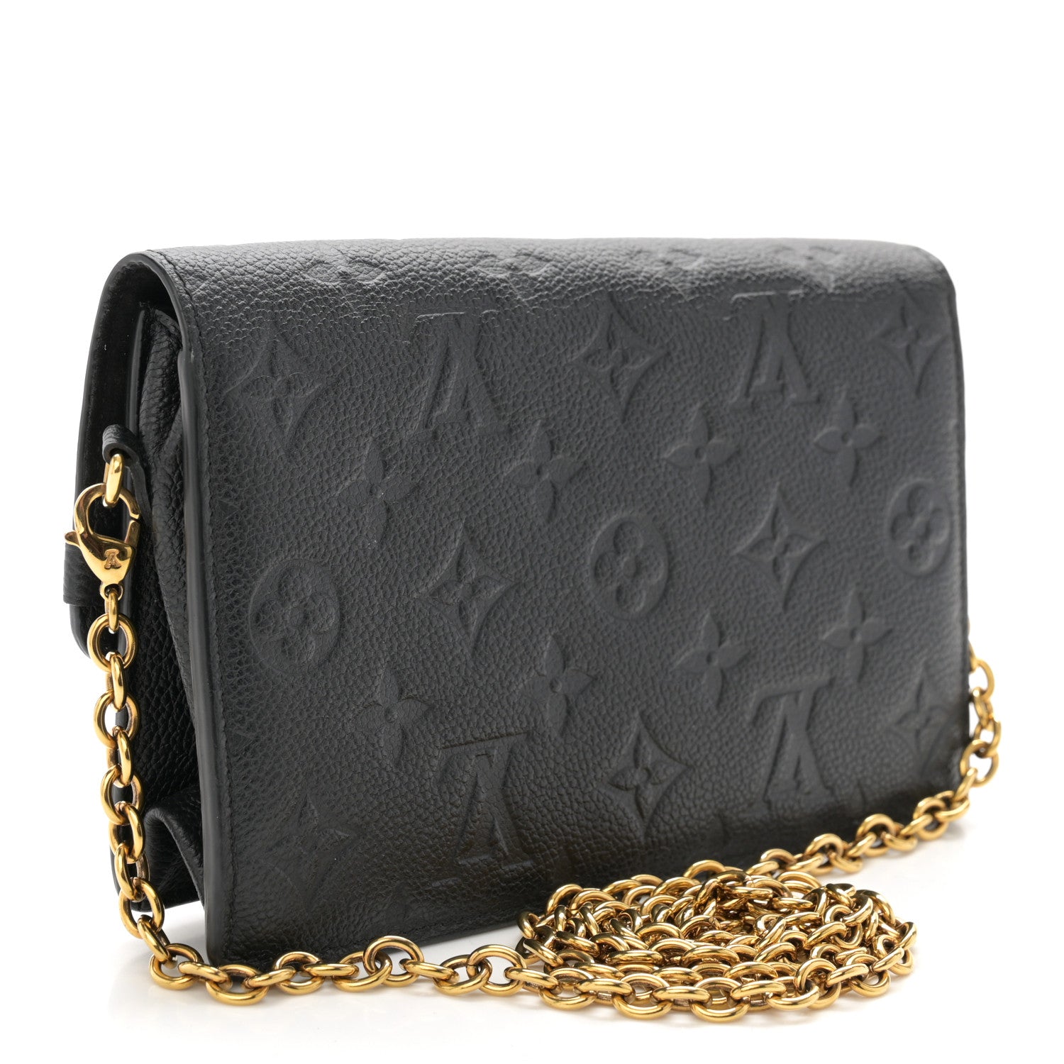 Louis Vuitton Empreinte Vavin Chain Wallet Black 3 of 10