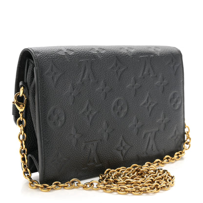 Louis Vuitton Empreinte Vavin Chain Wallet Black 3 of 10