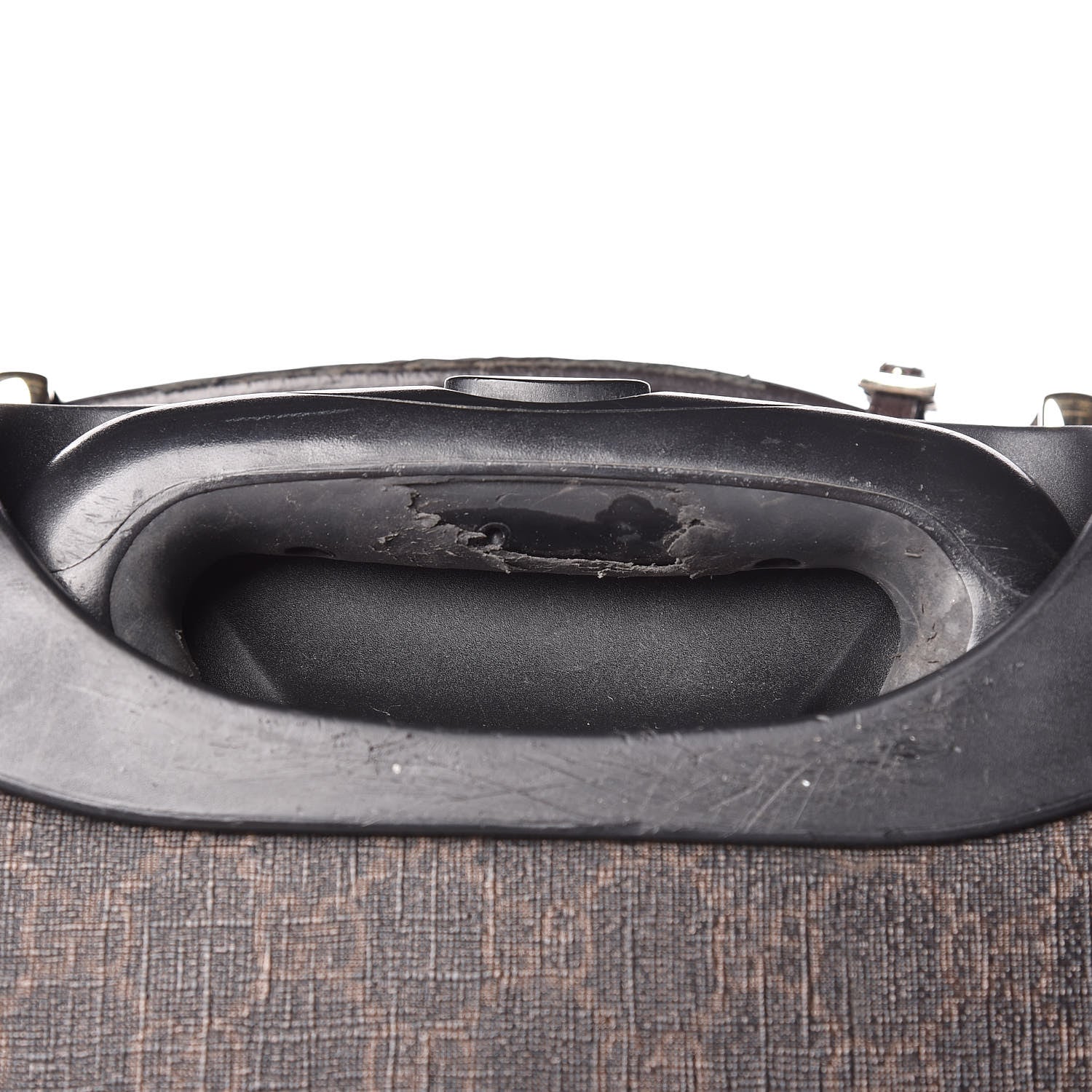 Gucci GG Supreme Monogram Four Wheel Carry On Suitcase Dark Brown 41 of 46