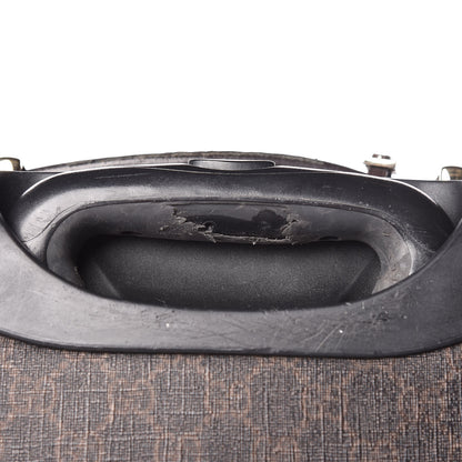Gucci GG Supreme Monogram Four Wheel Carry On Suitcase Dark Brown 41 of 46