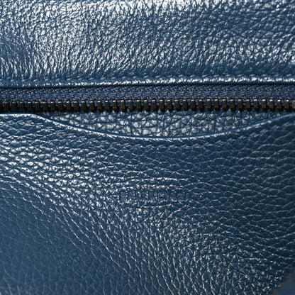 Balenciaga Grained Calfskin Neo Classic Silver Hardware Mini City Petrol Blue 6 of 10