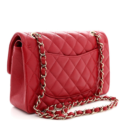Chanel Caviar Quilted Small Double Flap Red 3 of 11
