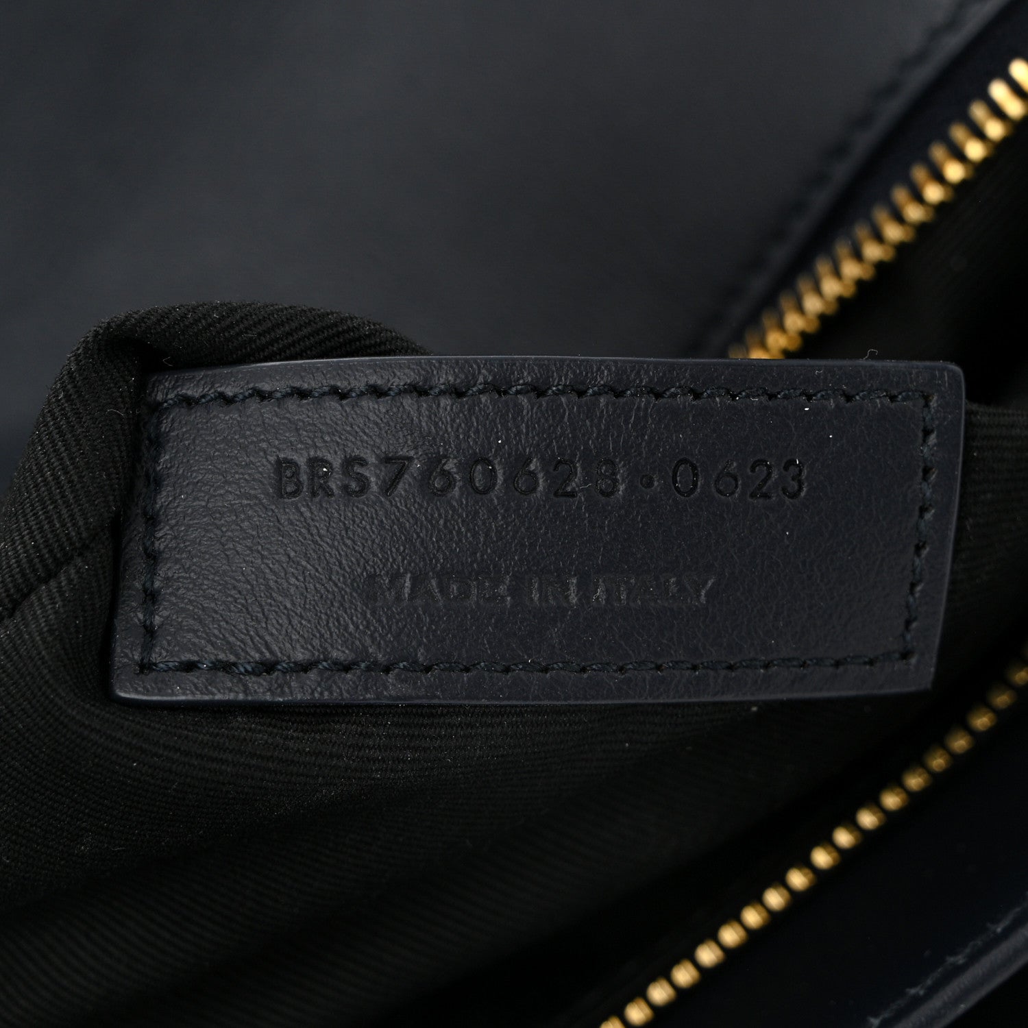 Saint Laurent Lambskin Quilted Le Maillon Satchel Marine 7 of 11