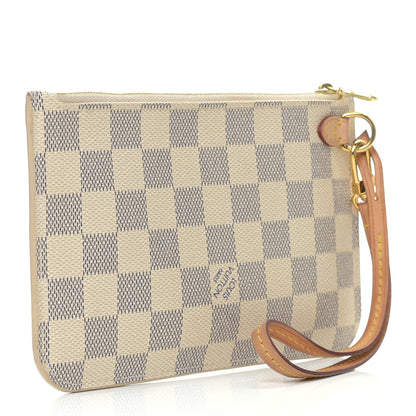 Louis Vuitton Damier Azur Neverfull PM Pochette 3 of 8