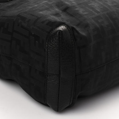 Fendi Zucca Cinghiale Zip Code Shopping Tote Black 6 of 9