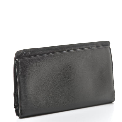 Chanel Goatskin Yen Wallet Black 3 of 13