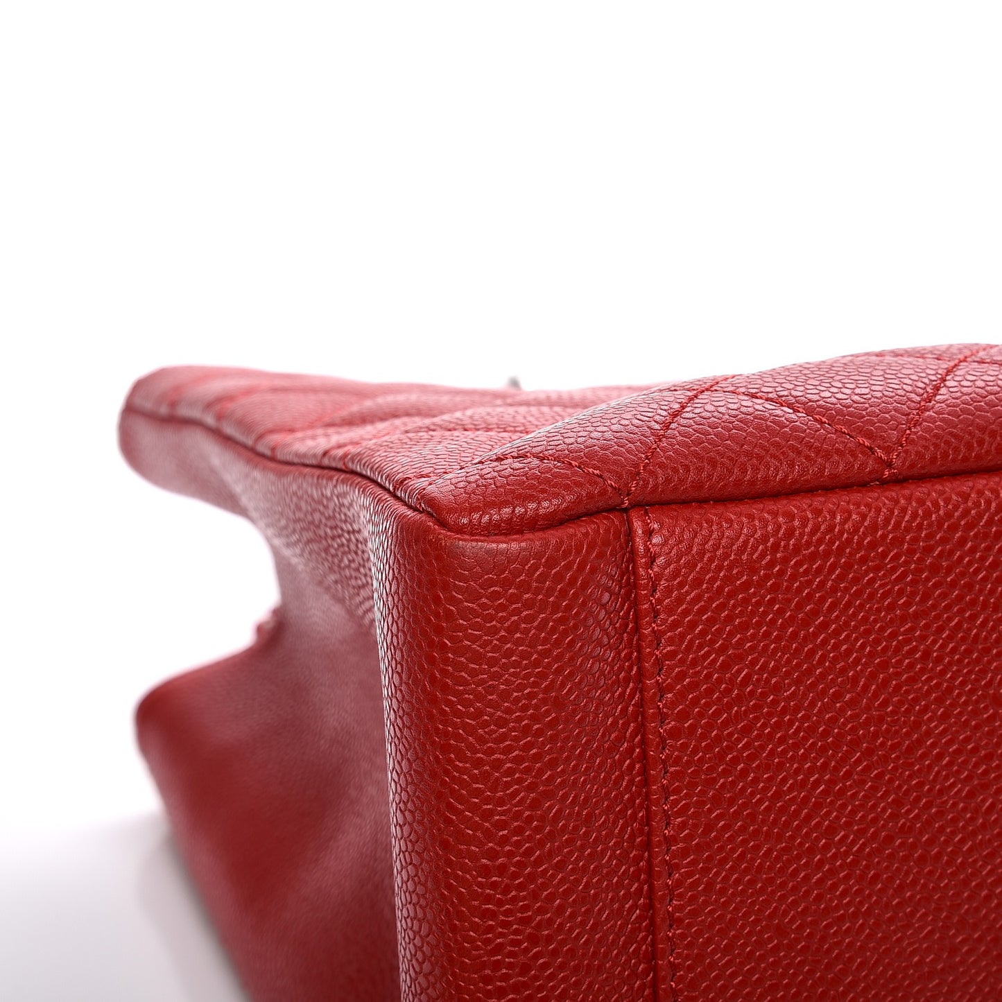 Caviar Quilted Grand Shopping Tote GST Red