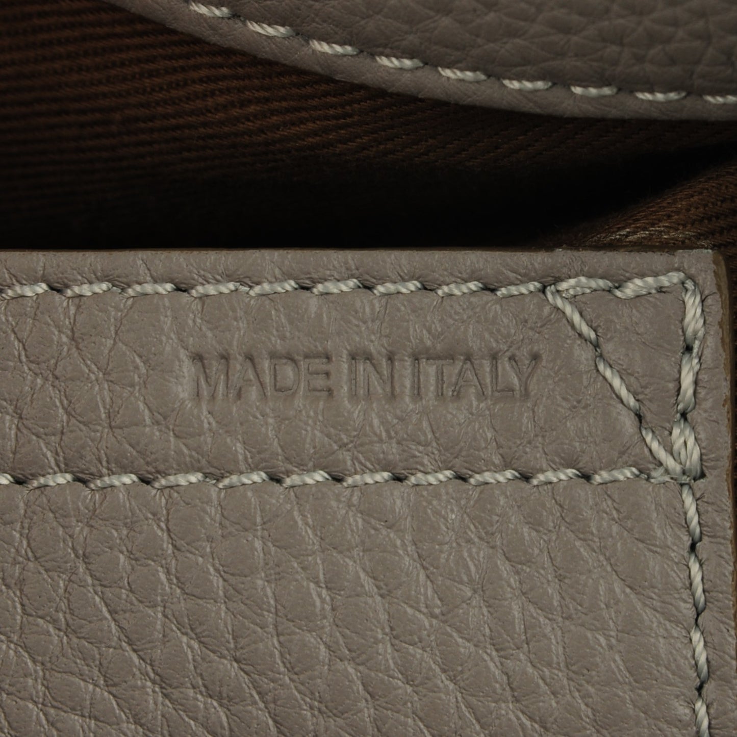 Calfskin Medium Marcie Round Crossbody Bag Cashmere Grey