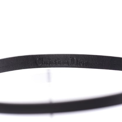 Christian Dior Calfskin J'Adior Logo Choker Necklace Black 5 of 6