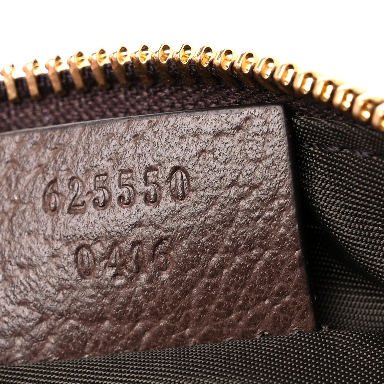 Gucci GG Supreme Monogram Textured Calfskin Web Medium Ophidia Cosmetic Case Beige Ebony New Acero 7 of 9