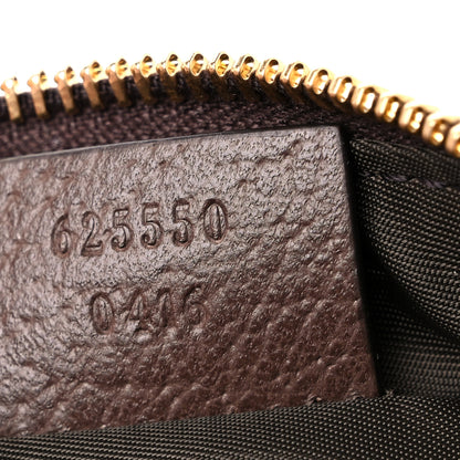 Gucci GG Supreme Monogram Textured Calfskin Web Medium Ophidia Cosmetic Case Beige Ebony New Acero 7 of 9