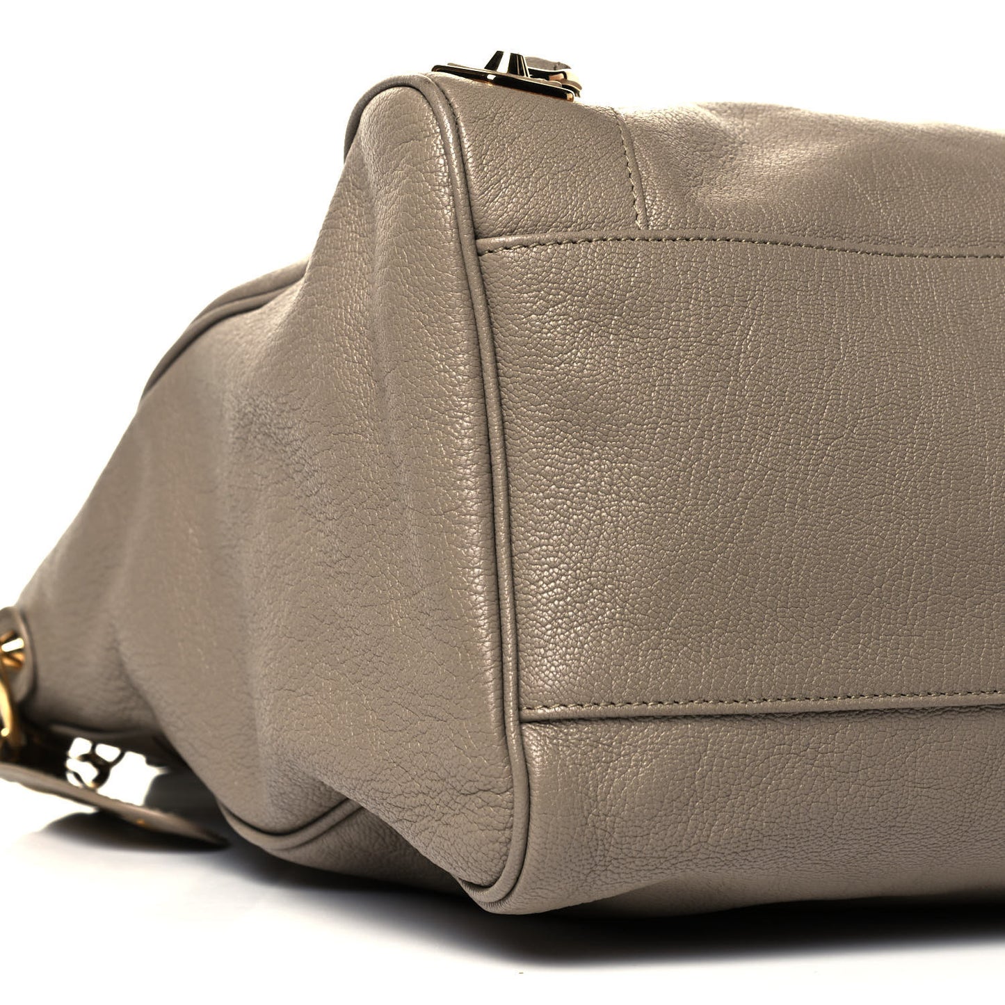 Chevre Gold Metallic Edge Hardware Velo Beige Dune Argille