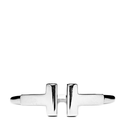 Tiffany 18K White Gold T Wire Ring 49 5 1 of 5