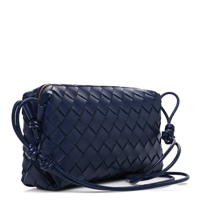Bottega Veneta Nappa Intrecciato Mini Loop Camera Bag Blue 3 of 9