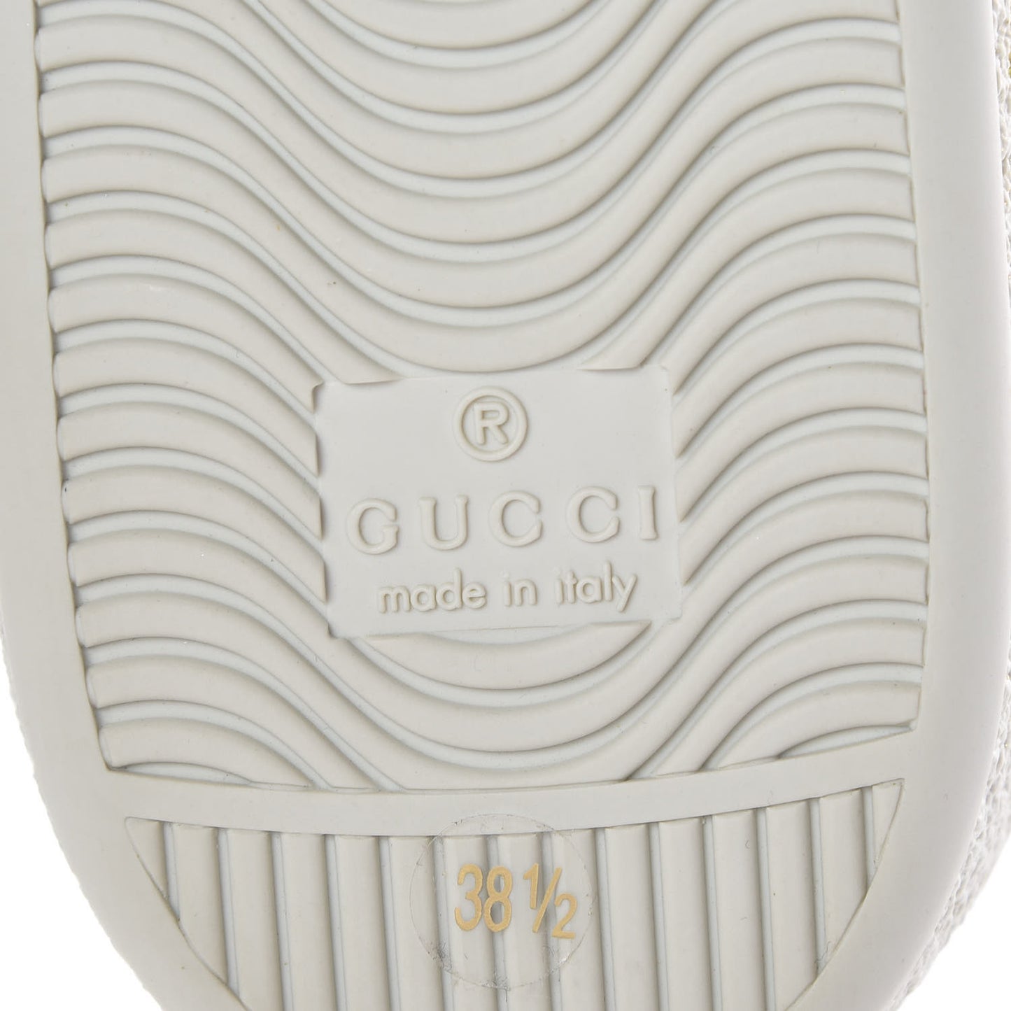 X SEGA Calfskin Ayers Web Guccy Womens Ace Sneakers 38.5 White