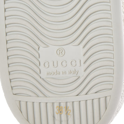 Gucci X SEGA Calfskin Ayers Web Guccy Womens Ace Sneakers 38.5 White 7 of 8