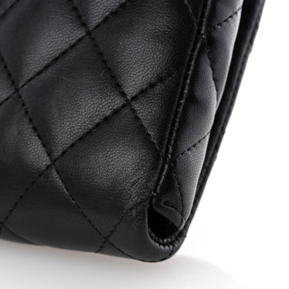 Chanel Lambskin Quilted Flap Clutch Black 8 of 10