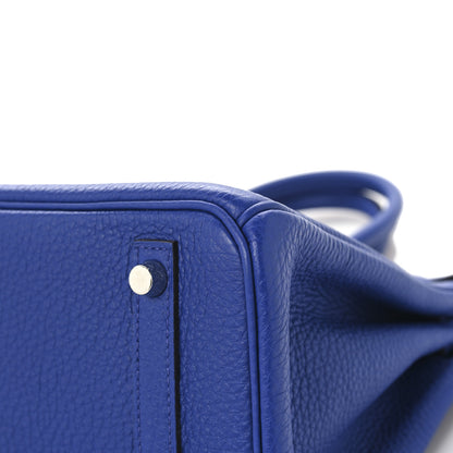 Hermes Togo BIRKIN 30 Bleu Electrique 10 of 12