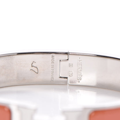 Hermes Enamel Clic Clac H Bracelet GM Mango White 4 of 4