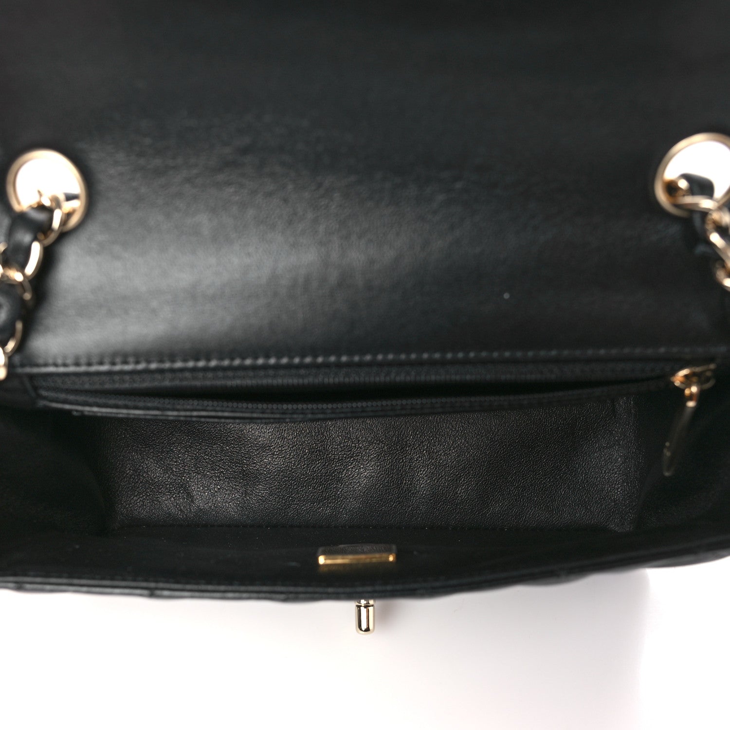 Chanel Lambskin Quilted Mini Rectangular Flap Black 5 of 11