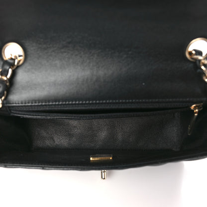 Chanel Lambskin Quilted Mini Rectangular Flap Black 5 of 11