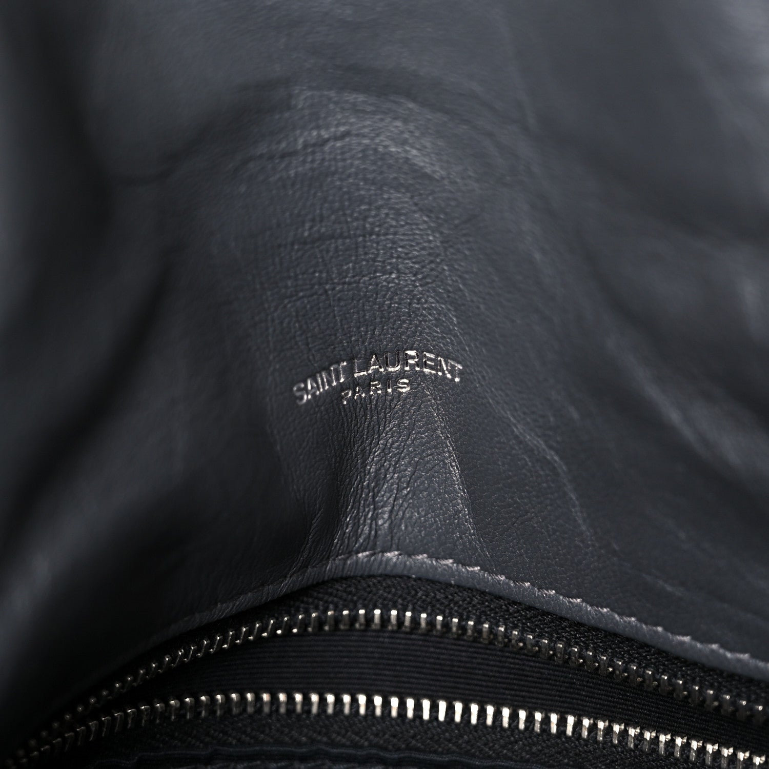 Saint Laurent Lambskin Quilted Small Loulou Puffer Monogram Chain Satchel Storm 6 of 11