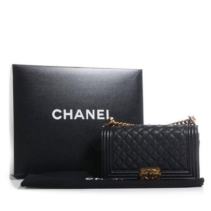 Chanel Caviar Medium Boy Flap Black 8 of 8