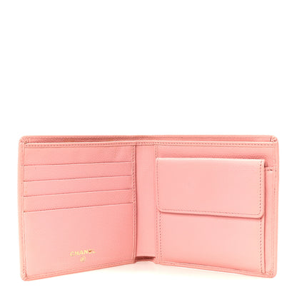 Chanel Caviar CC Button Bi-Fold Wallet Pink 6 of 10