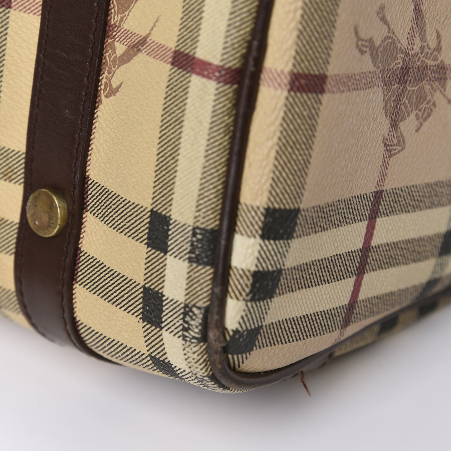Haymarket Check Studded Bowler Brown