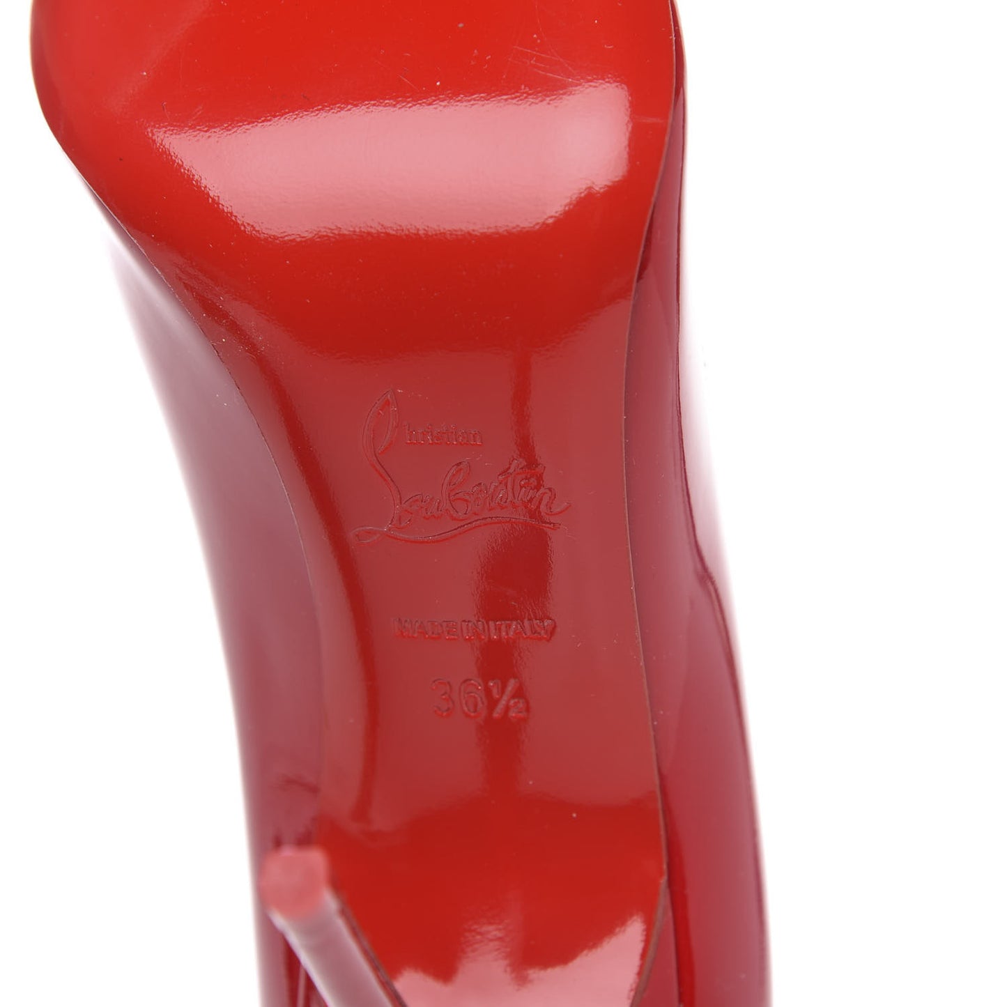 Patent Decollete 554 100 Pumps 36.5 Loubi Red