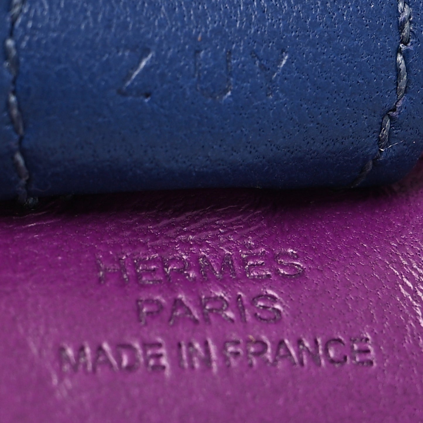 Milo Lambskin Grigri Rodeo Horse Bag Charm PM Violet Sesame Bleu Saphir