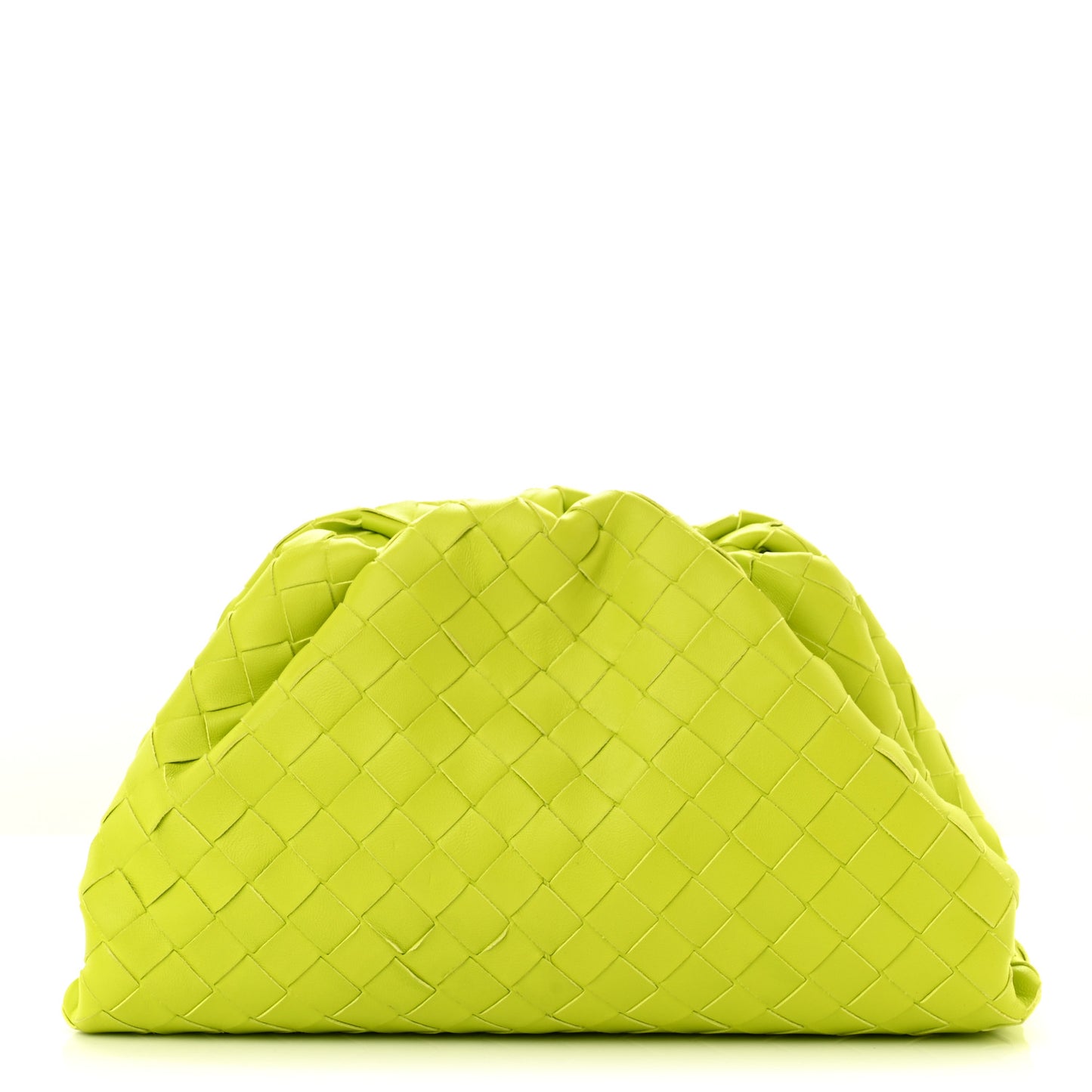 Nappa Maxi Intrecciato The Pouch Oversized Clutch Kiwi