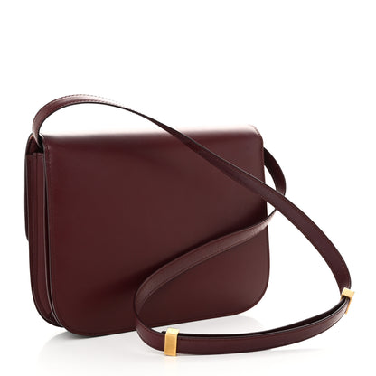 Celine Box Calfskin Medium Classic Box Flap Bag Burgundy 3 of 12