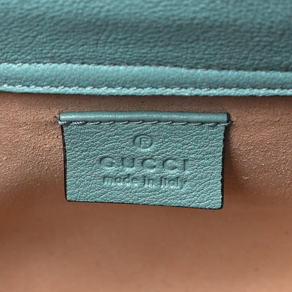 Gucci Wonka Grain Calfskin Mini Diana Tote Bag Dusty Azure Orange Fluo 6 of 10