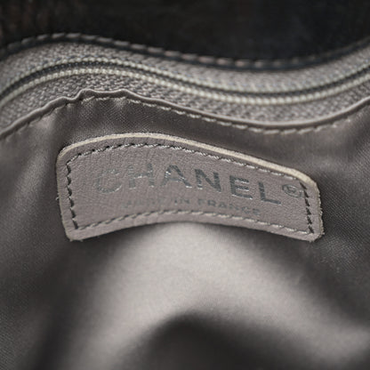 Chanel Vinyl Quilted Funny Tweed Tote Black 6 of 12