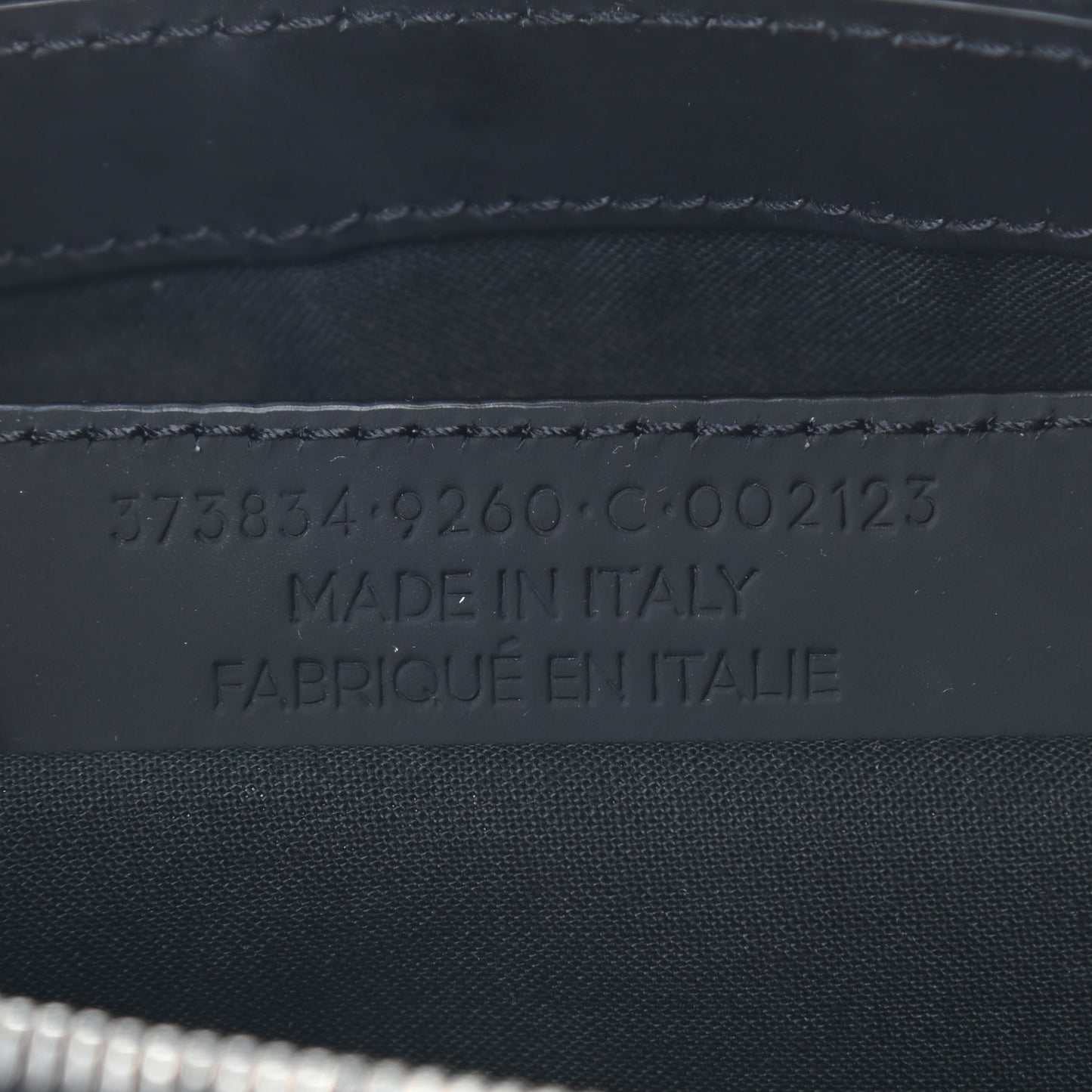 Calfskin Cotton Canvas Logo Clutch Natural Black