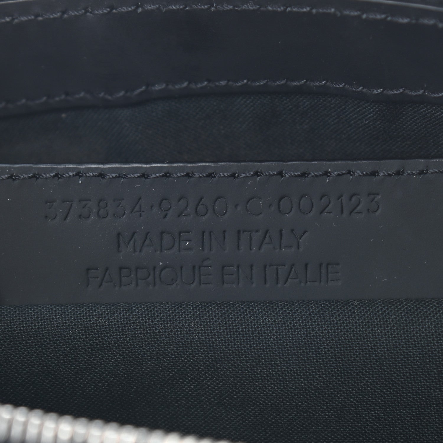 Balenciaga Calfskin Cotton Canvas Logo Clutch Natural Black 7 of 7