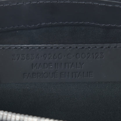 Balenciaga Calfskin Cotton Canvas Logo Clutch Natural Black 7 of 7